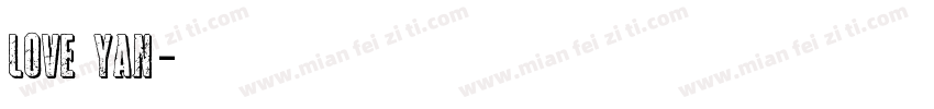 love yan字体转换